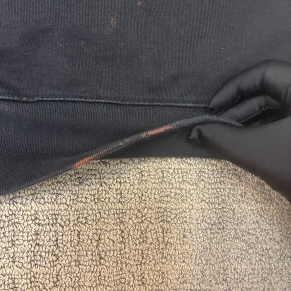 Tna Hoodie Large Boyfriend Fit Sweaterfleece Cotton Blend Distressed Pullover - Picture 8 of 15